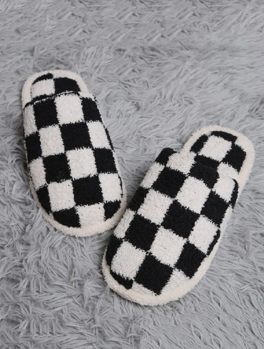 Black Checkered Sippers OS